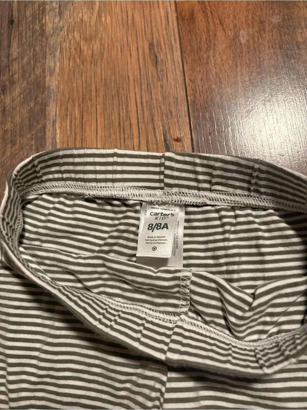 Carters Girls sunflower sleeveless yellow shirt with striped capri leggings